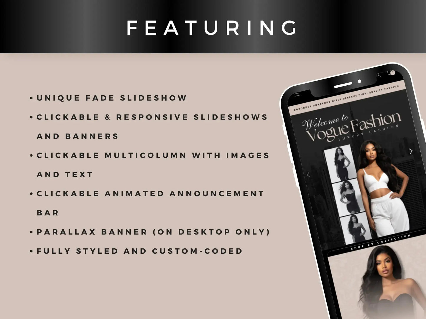 Luxury Beige Black featuring