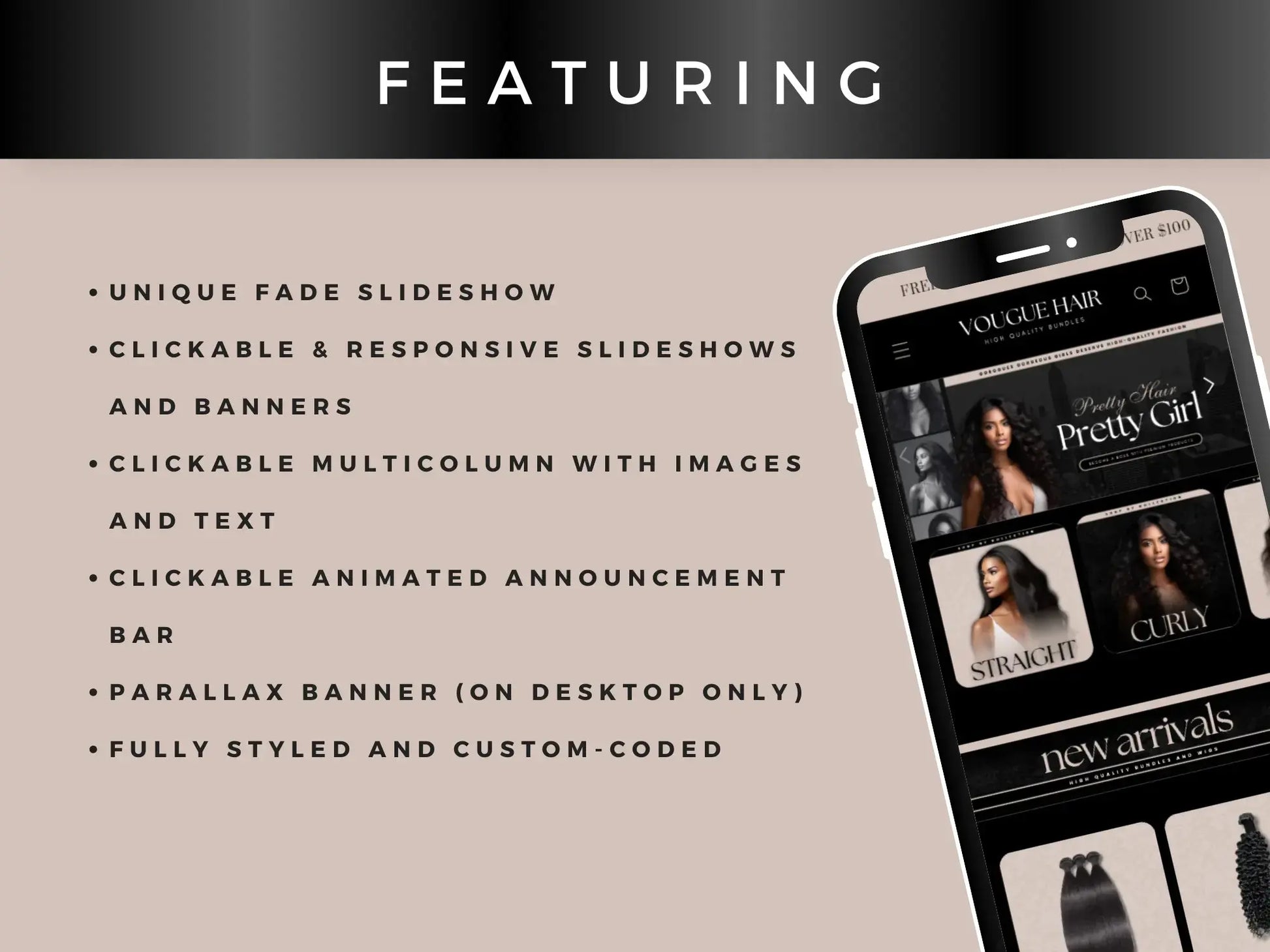 Luxury Beige Hair featuring