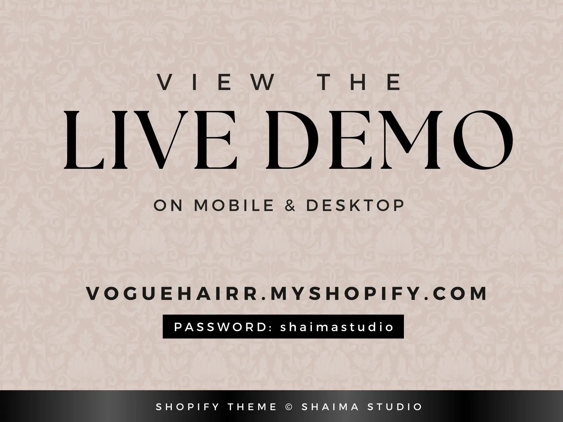 Luxury Beige Hair view the live demo