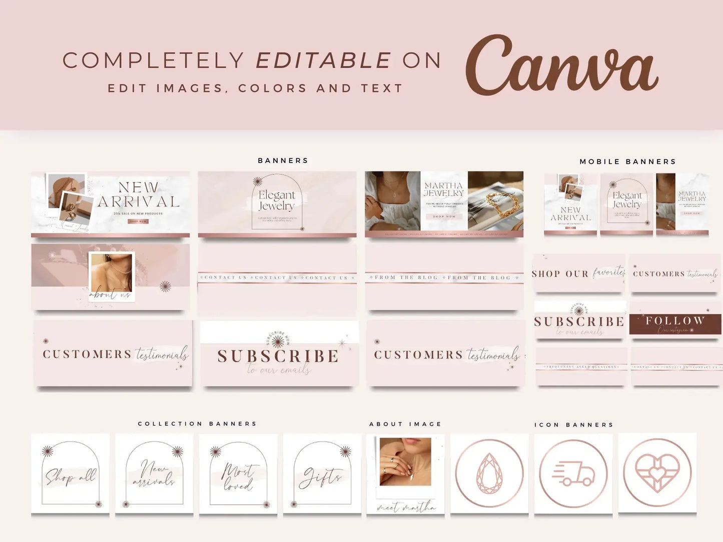Luxury Jewelry editable on canva