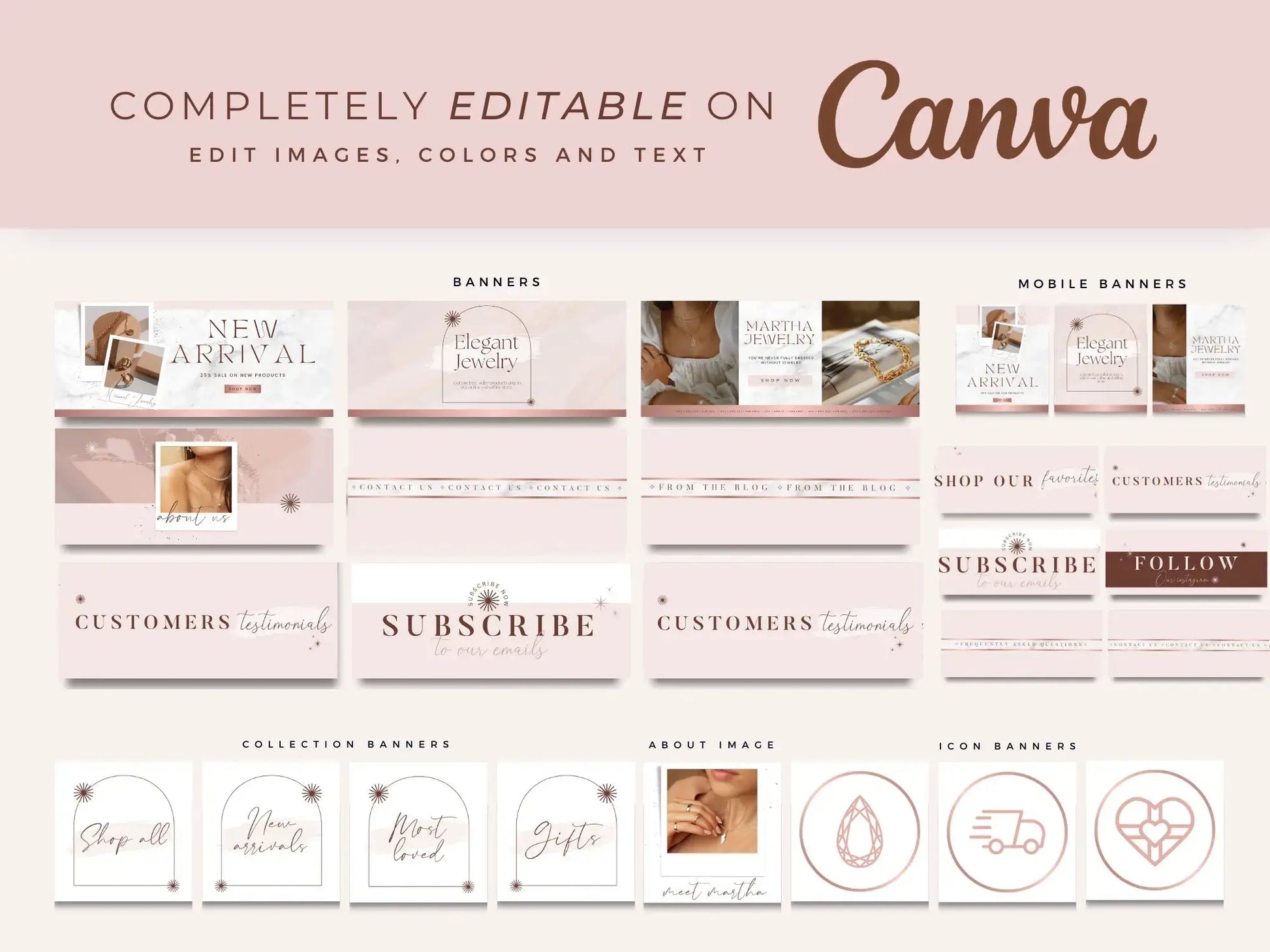 Luxury Jewelry editable on canva