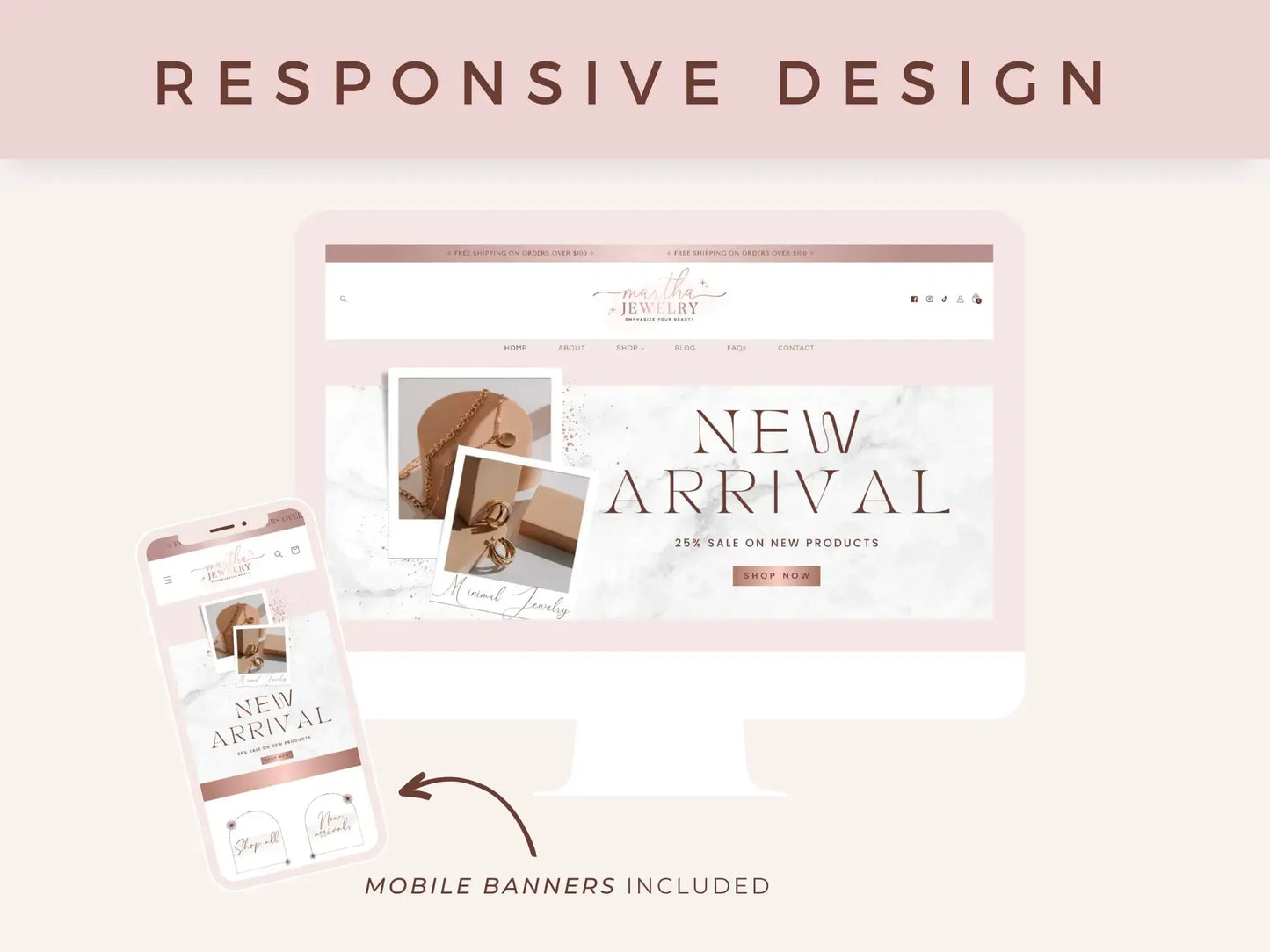 Luxury Jewelry responsive design