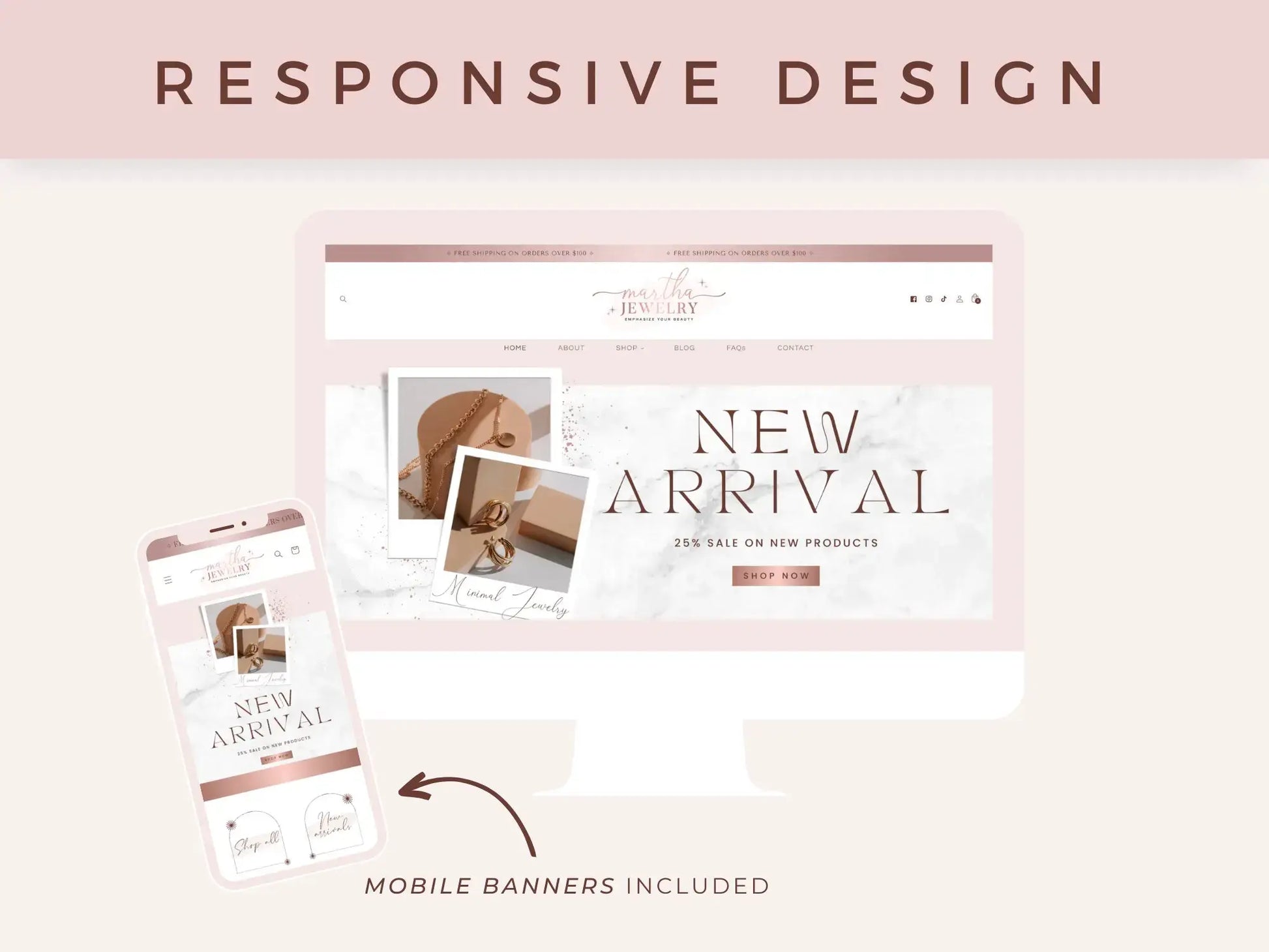 Luxury Jewelry responsive design