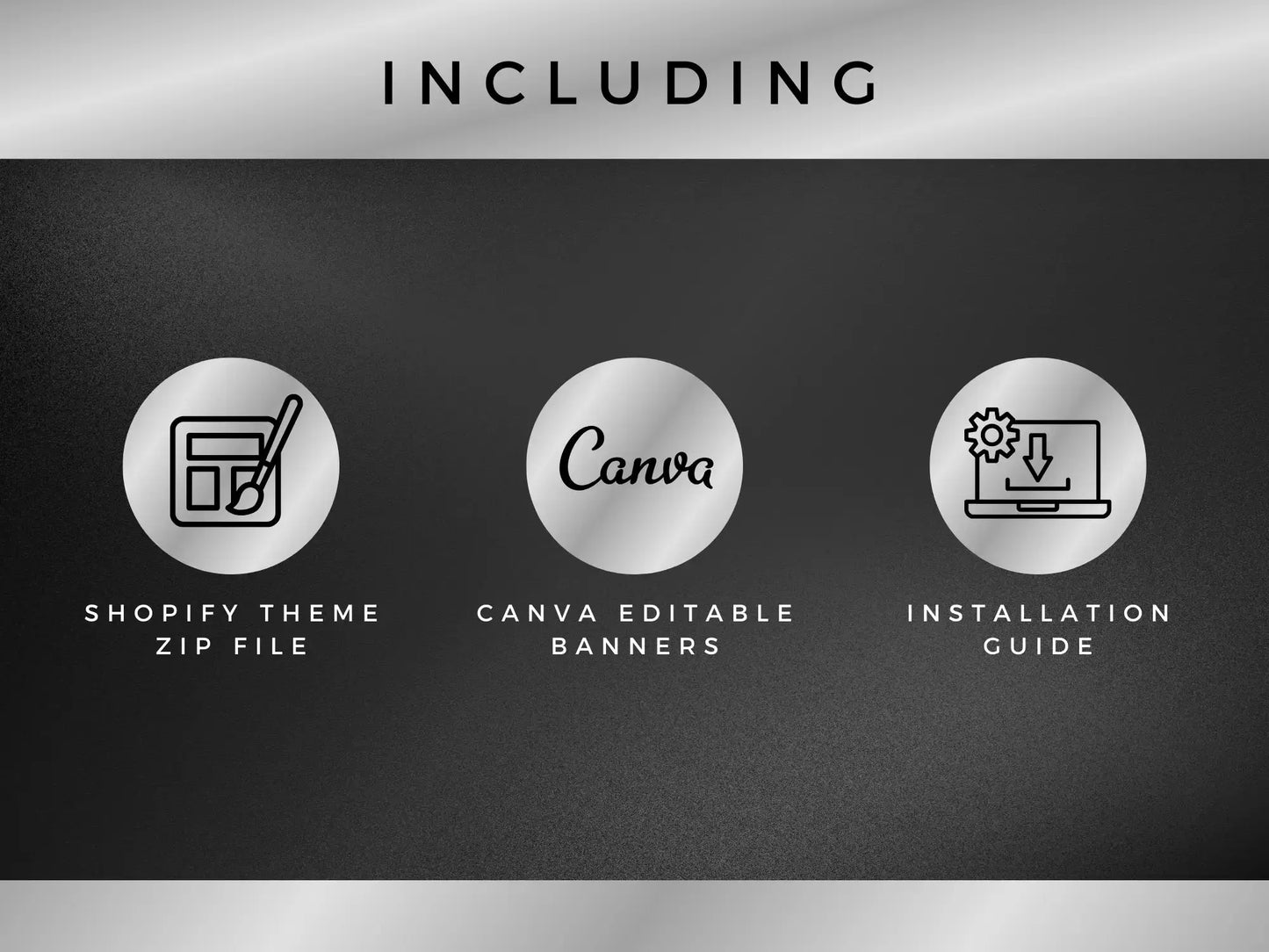 Luxury black silver hair including