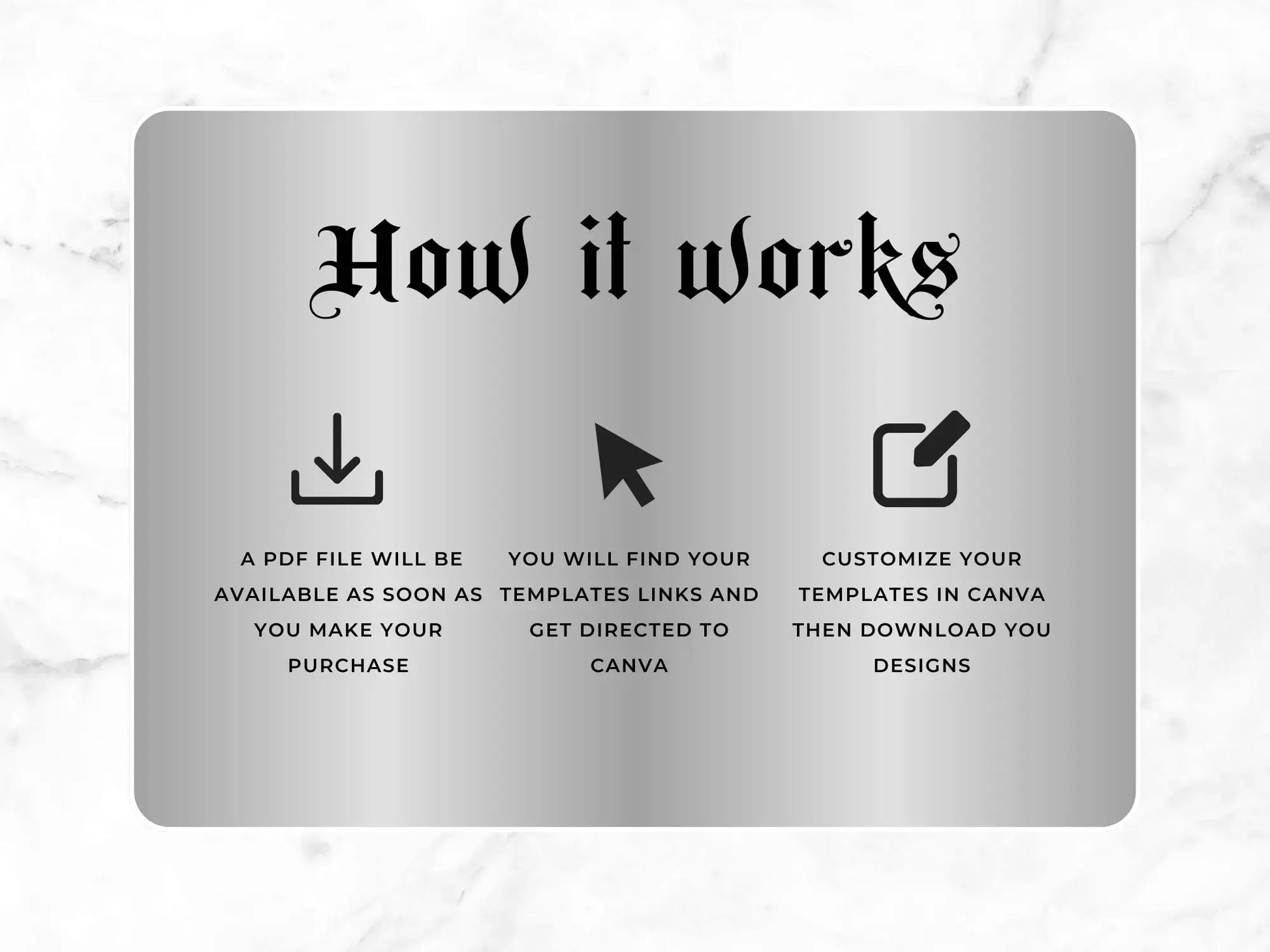 Luxury silver white how it works