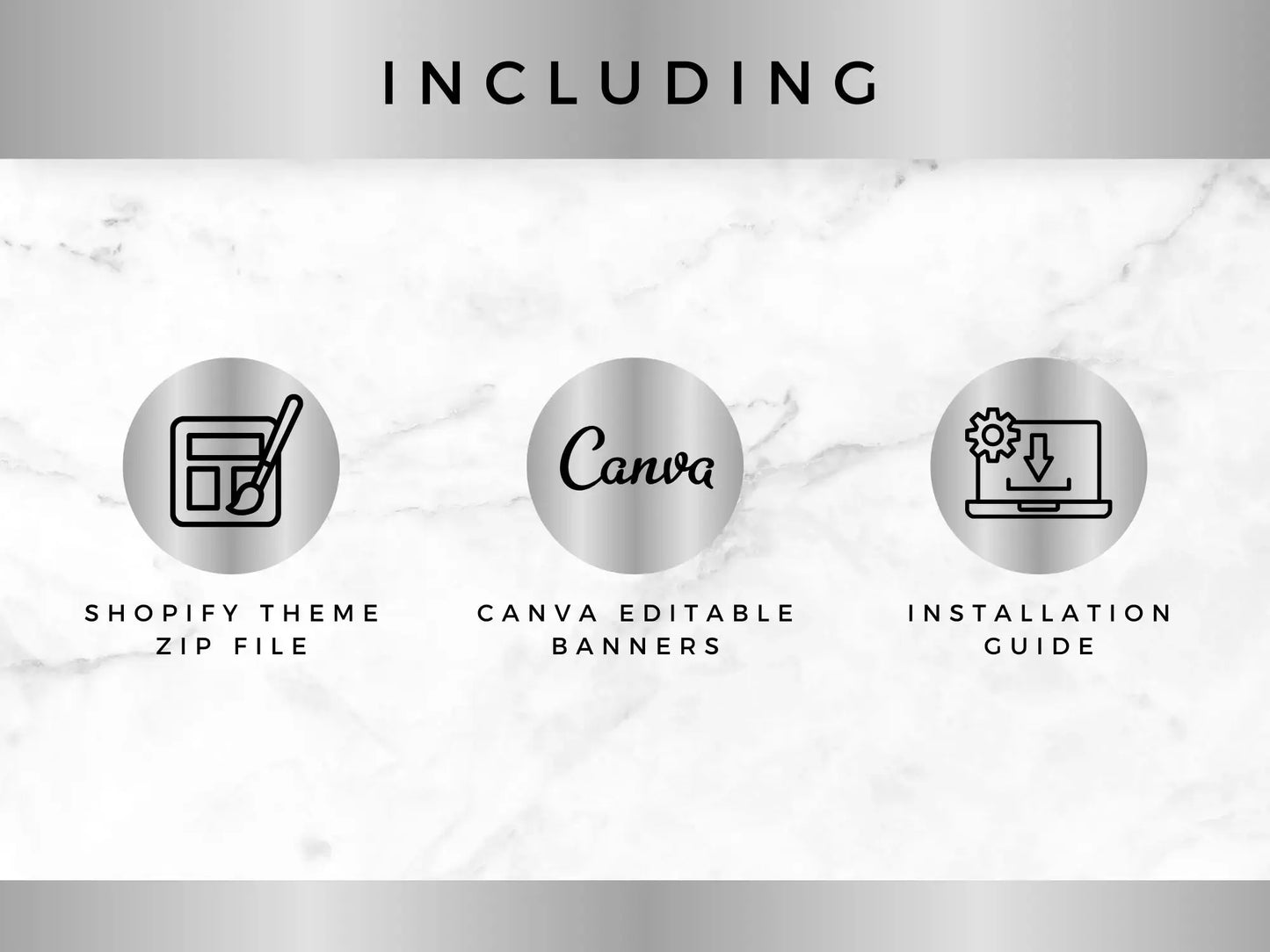 Luxury silver white including