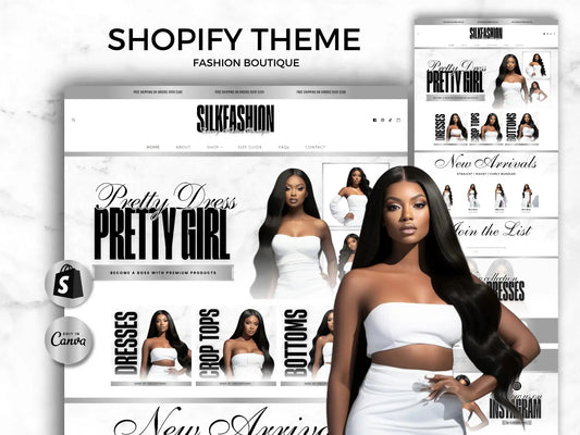 Luxury silver white shopify theme fashion boutique