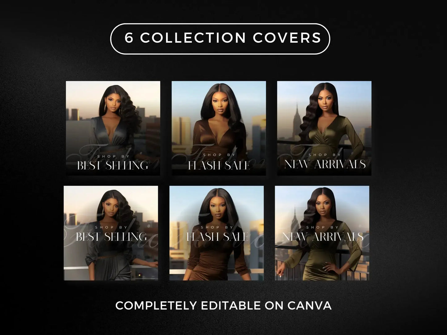 Minimal black 5 collection covers