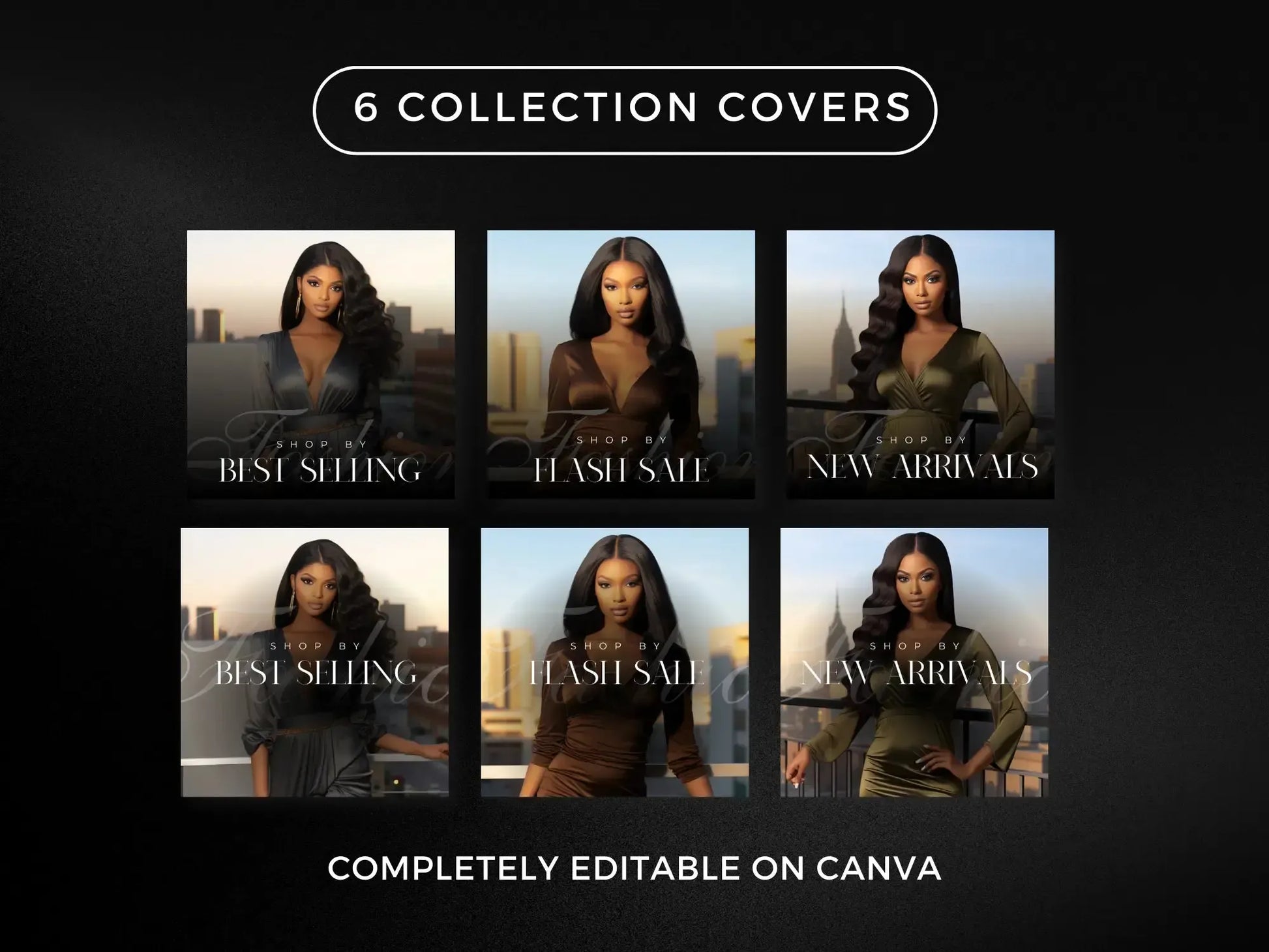 Minimal black 5 collection covers