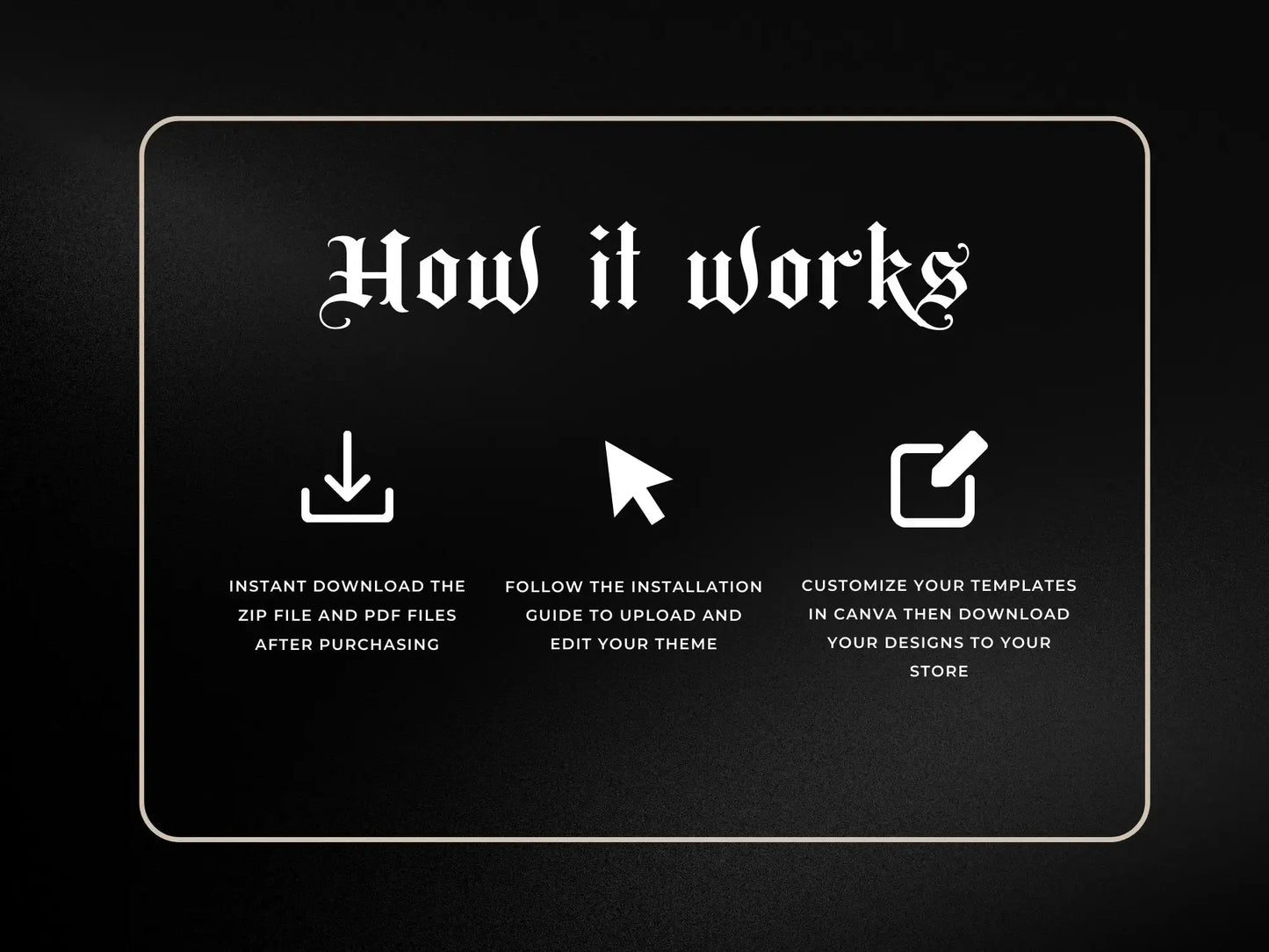 Minimal black how it works