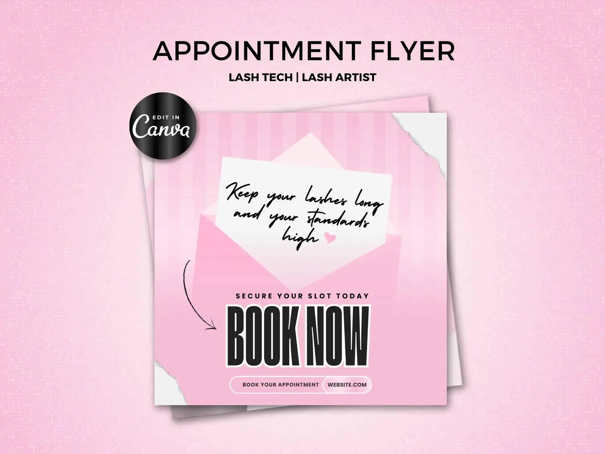 Pink Appointment Booking Flyer 