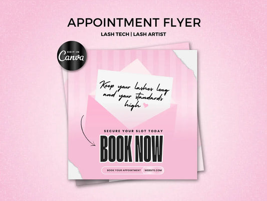 Pink Appointment Booking Flyer 