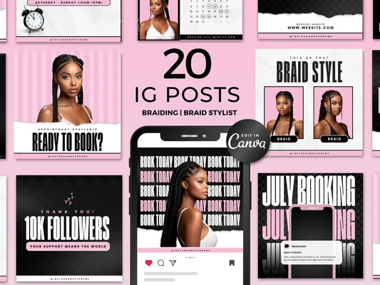 Pink Braiding Instagram Kit 