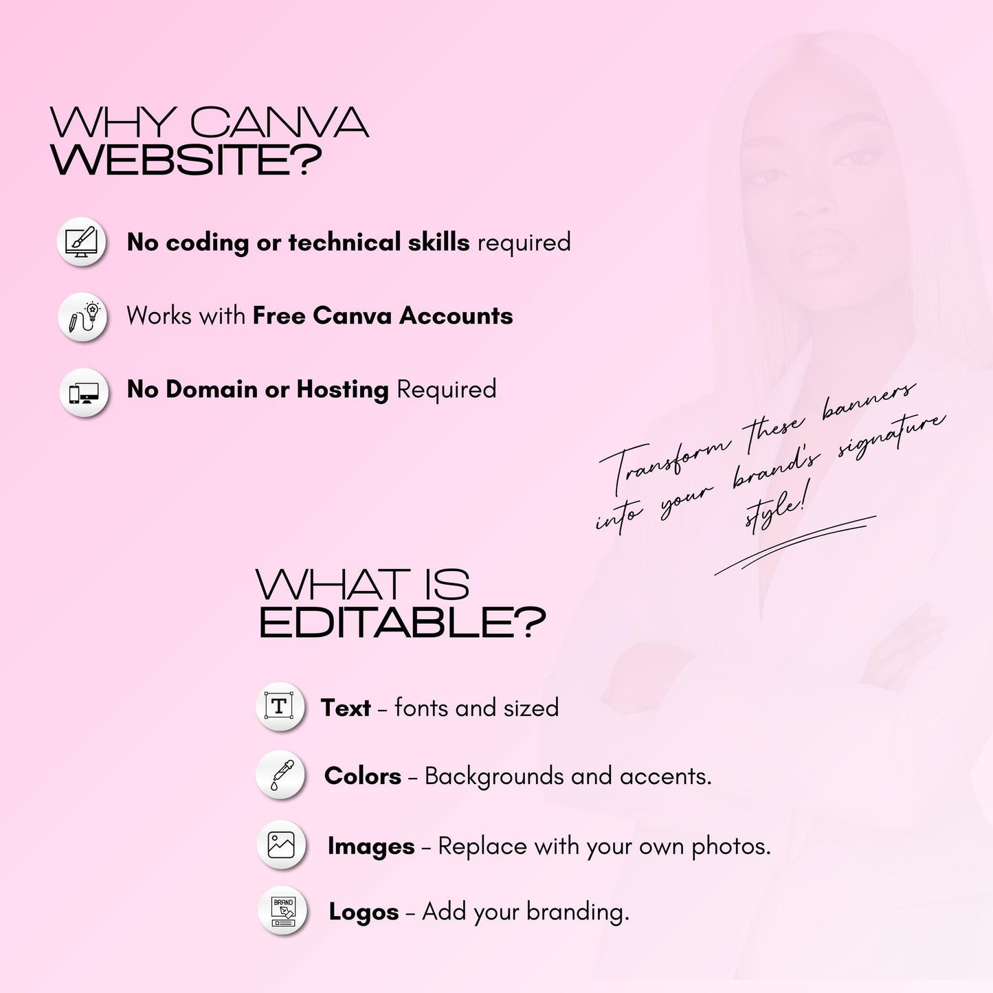 Social Media Management Website Template – Web & Mobile-Optimized Canva Template for Social Media Managers (Editable, No Code)