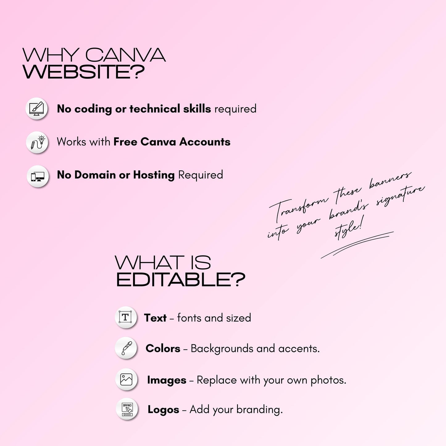 Skincare Website Template, Editable Canva Web Banners, Skincare banners, Skincare Site template, skincare canva site