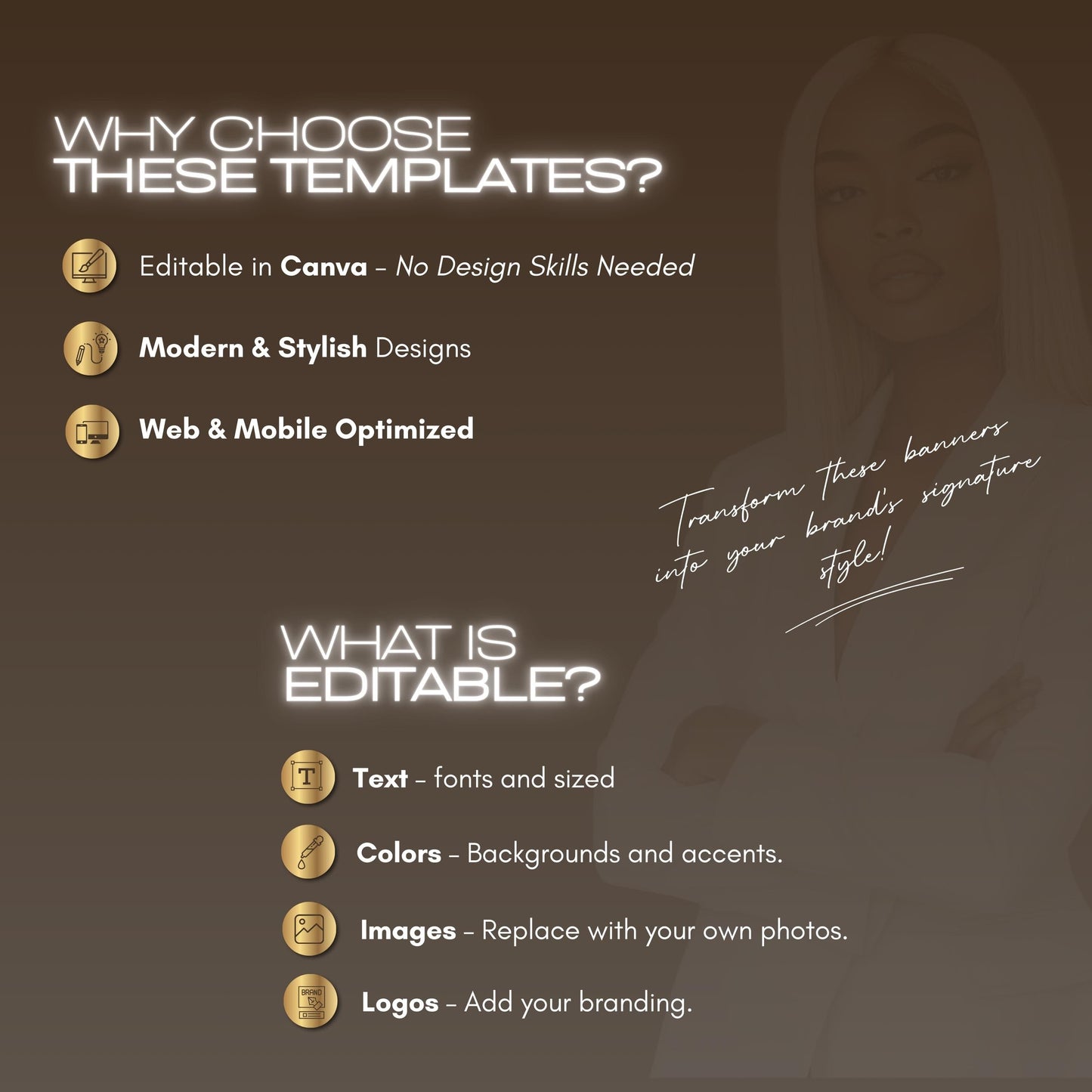 60 Professional Coffee and Gold Tax Prep Banners Canva Templates | Elite Accountant Web Banners