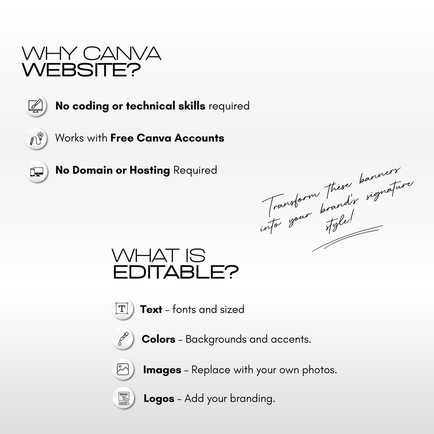 Lash Tech Website Template, Editable Canva Web Banners & Link in Bio Website, Eyelash Extension Beauty Business Design