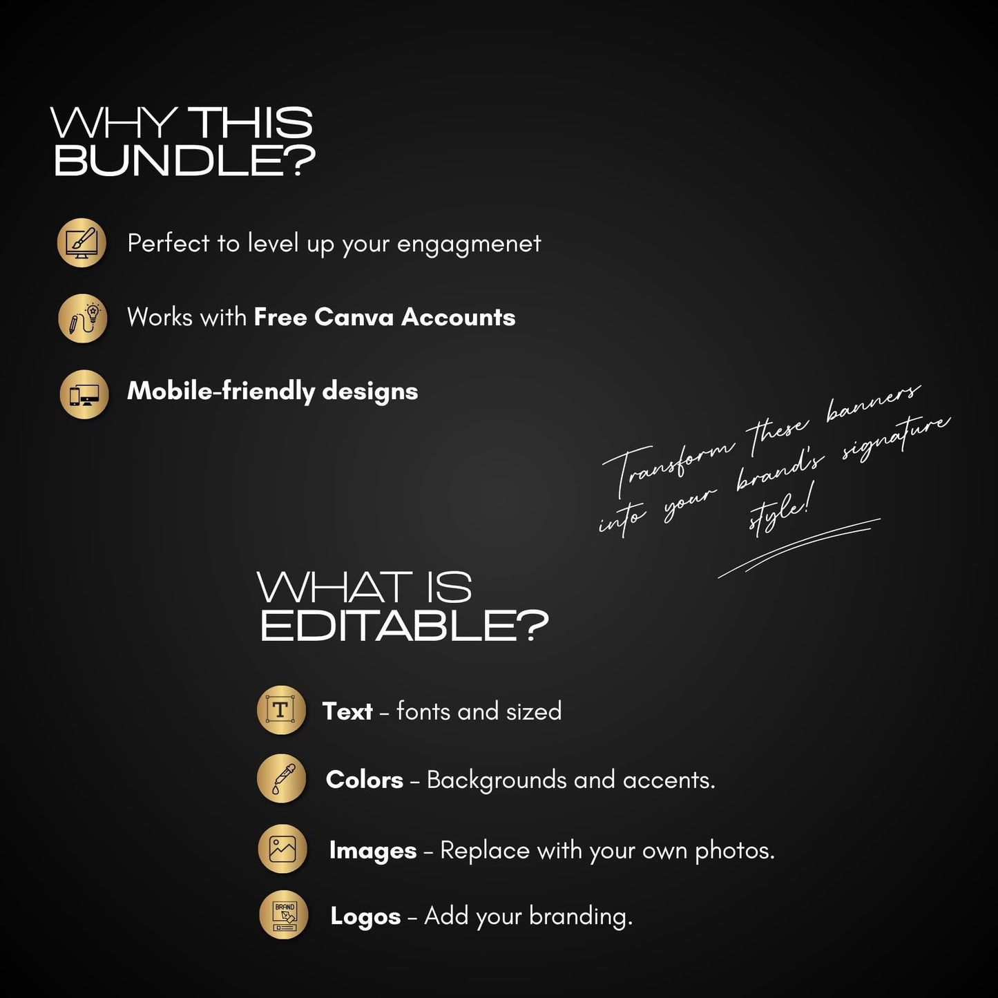 Brochure, Tax Prep Services, Tax Prep Brochure, Tax Preparer, 2025 Income Tax, Tax Season, 2025 Tax Flyer, DIY Canva, Gold, Black, Trifold