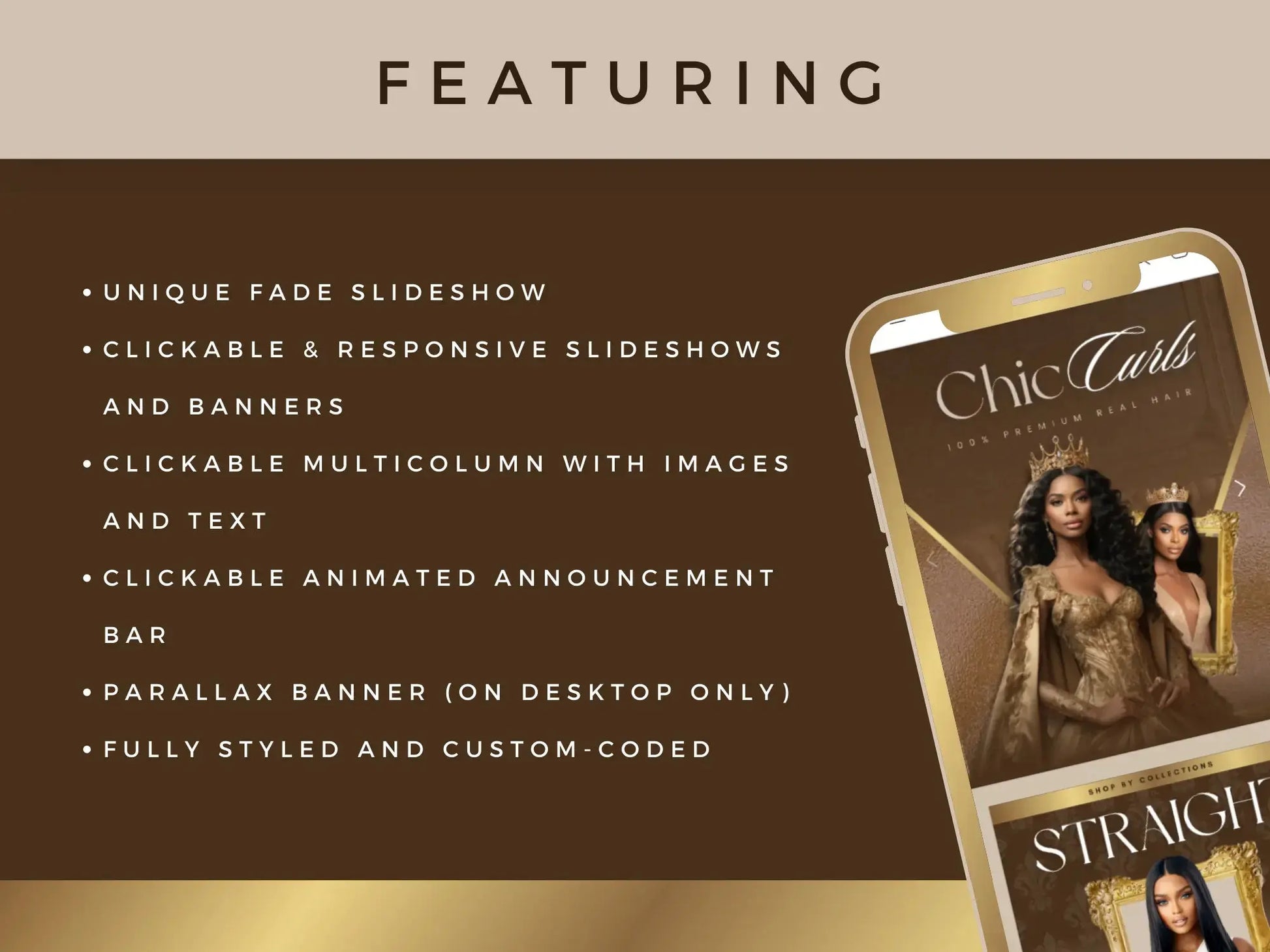 luxury gold brown hair featuring