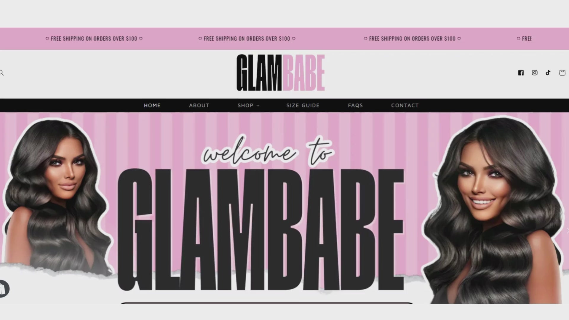 Pink Feminine Hair Salon Shopify Theme video demo