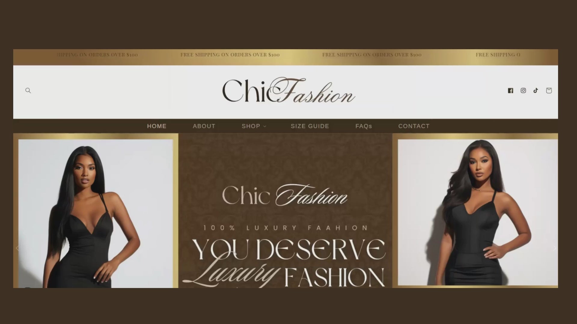 luxury gold brown hair theme