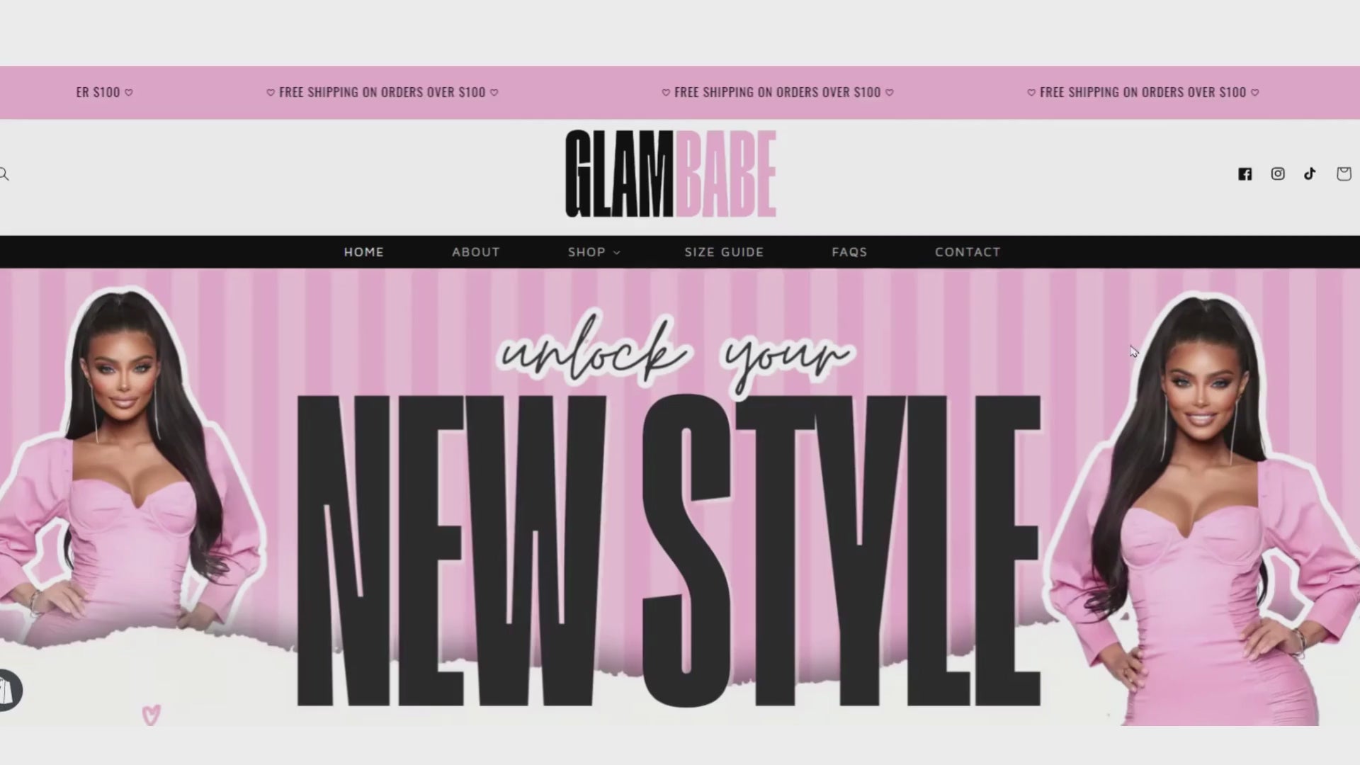 video demonstration for Pink Feminine Shopify Theme